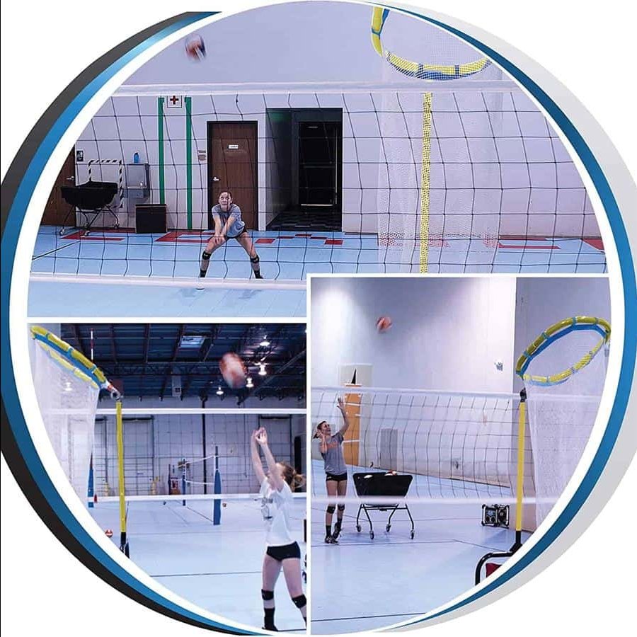 Indoor/Outdoor Adjustable Target Net: Spectrum Precision Volleyball Trainer