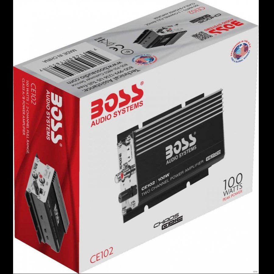 BOSS Audio Systems 2 Channel Car Amplifier