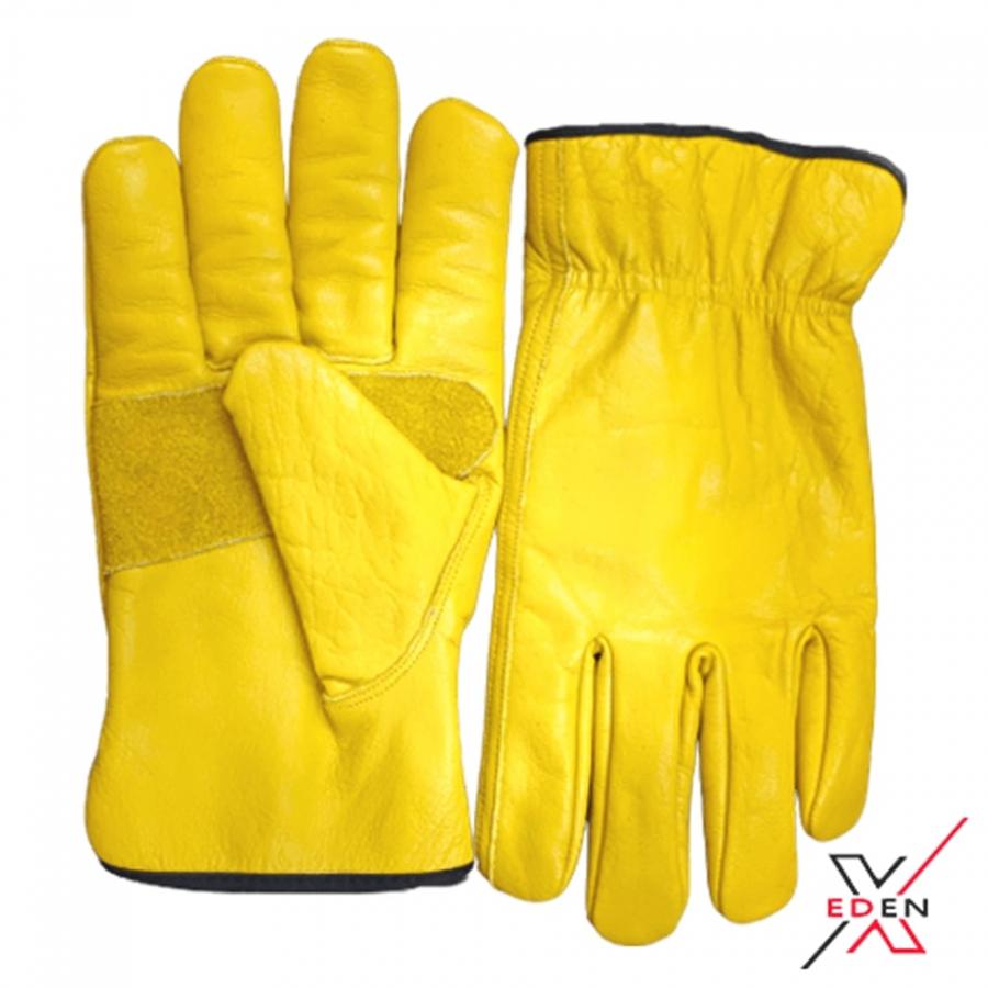 EdenX Leather Working Gloves, Heavy Duty & Thorn Proof