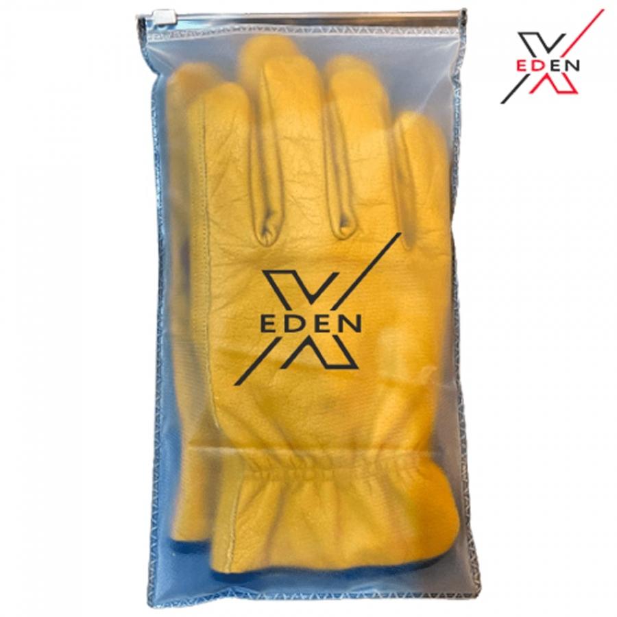 EdenX Leather Working Gloves, Heavy Duty & Thorn Proof
