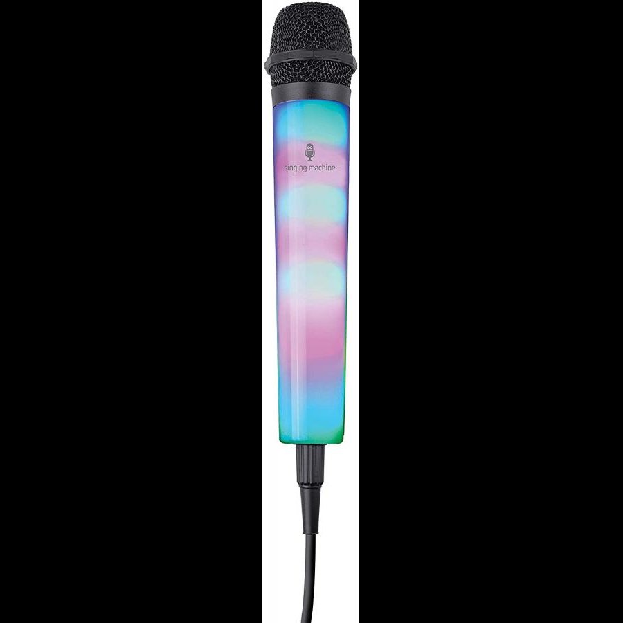 Unidirectional Wired Microphone with LED Disco Lights