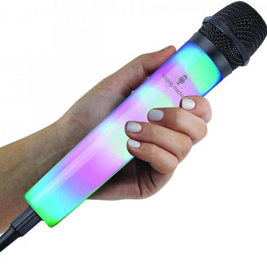 Unidirectional Wired Microphone with LED Disco Lights